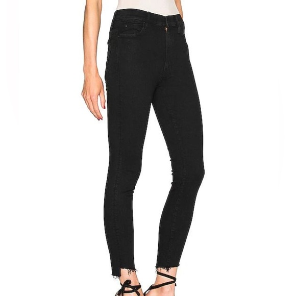 Mother Stunner Zip Ankle Step Fray in Not Guilty Black - Picture 5 of 7